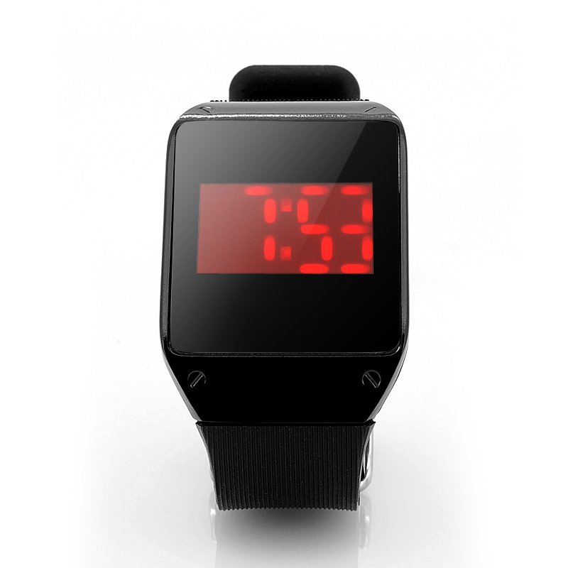 Touch Screen Wrist Watch w/ 28x Red LEDs