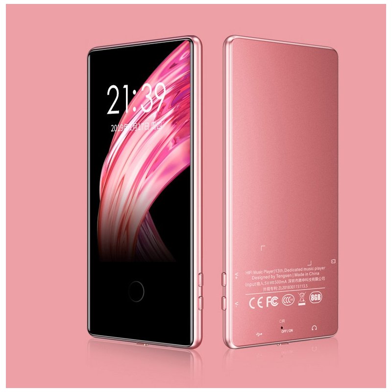 Touch ScreenMP3 Mp4 Player 8G 16G Sports 3.6 Inch Screen HD Lossless Music Player  Rose Gold Bluetooth Edition