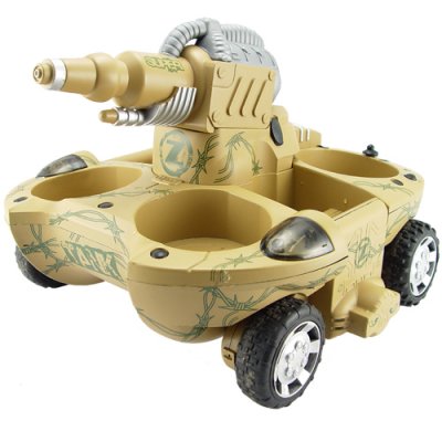 Transforming Amphibious Tank with Water Cannon and 4WD (220V)