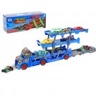 Transport Carrier Truck Car Toy With Mini Cars Catapulting Transporter Truck Play Set Birthday Gifts Gifts
