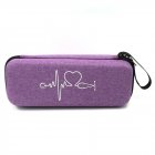Travel Carrying Case Portable Stethoscope Storage Box Mesh Bag Compatible For Littmann Cardiology Iii Stethoscope Purple