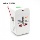 Travel Plug Adapter Global Universal Multi-function Converter Charger Electrical Usb Power Plug Adapter White