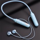 True Wireless Bluetooth Headset Neckband Headphones Stereo Binaural Sports Earphones Bt22 Blue