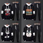 Two-piece Sweater Suits Long Sleeves Hoodie+Drawstring Pants Sports Wear for Man 2#_M