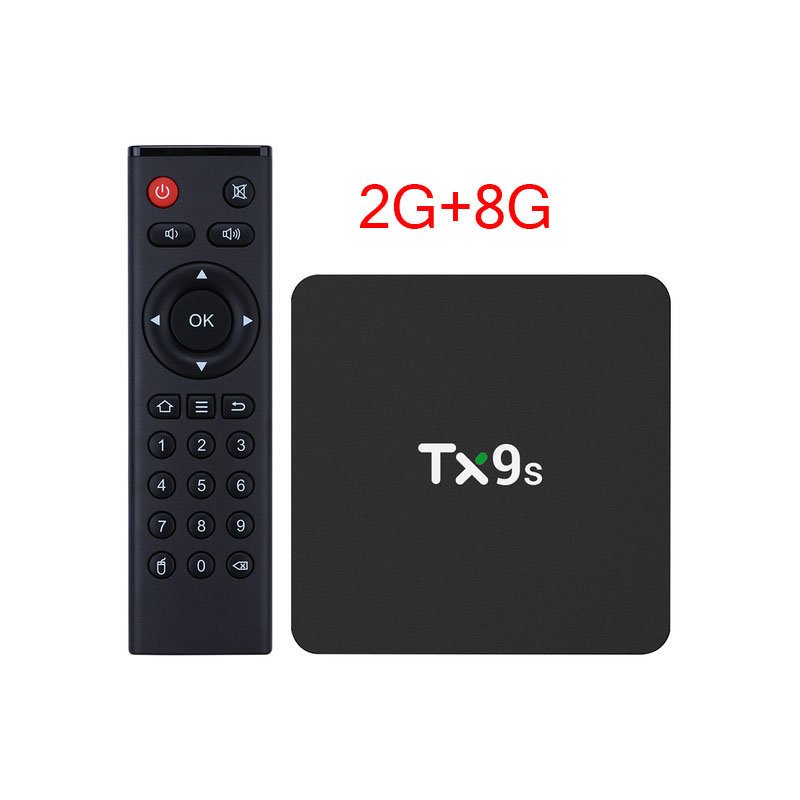 Tx9s Media  Player Abs Material Android Smart Network Tv Box With Remote Control 2+8G_European standard