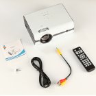 U45 Mini Projector Portable Home Theater Entertainment Projector Supports 1080P HD Projector Watching Movie white European regulations