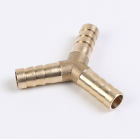 US GARVEE 10pcs Brass Hose Barb Fitting  Intersection For  Split  Brass  Water  Fuel  Air 3 way Φ10