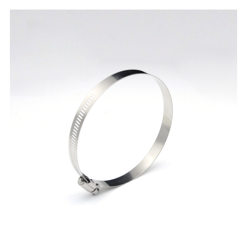 US GARVEE 4pcs Adjustable Stainless  Steel Duct  Clamps Hose  Clamp Air  Ducting  Clamp  304 Stainless Steel Duct Clamps 5inch 118-140