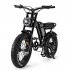 US All Terrain Electric Bike 7 Speeds 500w Stronger Motor E Bike with 48v 15ah 720wh Removable Battery Black