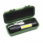 US Aluminum Mini COB Zoomable Flashlight Usb Rechargeable Work Light Torch Outdoor Emergency Inspection Lamp 511 all-aluminum telescopic