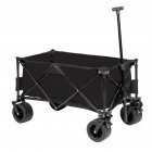 US Folding Cart Adjustable Handle Front Swivel Wheels Outdoor Camping Beach Cart
