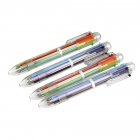 US Novelty Multicolor Ballpoint Pen Multifunction 6 In1 Colorful Stationery School Supplies as shown