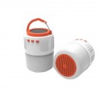 US Outdoor Led Camping Light 42leds High-brightness Bluetooth-compatible 5.0 Solar Power Emergency Light V4 Orange