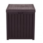 US Waterproof Deck Box 51 Gallon Cushions Outdoor Storage Container Brown