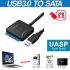 USB 3 0 to 2 5  3 5  SATA III HDD SSD Hard Disk Drive Adapter Cable Converter black