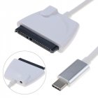 USB-C USB 2.0 Type C To SATA Adapter External HDD 2.5inch Hard Drive Disk Converter For Macbook white