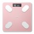 USB Charging Phone App Bluetooth Smart Electronic Digital Body Fat Scale for Weight Balance Pink
