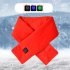USB Electric Heating Scarf 3 Temp Setting Waterproof Washable Neck Warmer Cold Weather Scarves   Wraps For Winter Navy blue