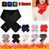 USB Electric Heating Scarf 3 Temp Setting Waterproof Washable Neck Warmer Cold Weather Scarves   Wraps For Winter Navy blue