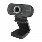 USB Webcam 1080P HD Web Cam Clip-on Computer PC Laptop Desktop black