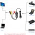 USB2 0 Video and audio Capture Card dual system for Windows MAC Monitoring AV video collection black