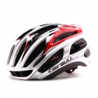 Ultralight Racing Cycling Helmet with Sunglasses Intergrally molded MTB Bicycle Helmet Mountain Road Bike Helmet Silver red_L (57-63CM)