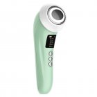 Ultrasonic Skin Scrubber Face Cleansing Device Ems Facial Lifting Skin Beauty Introducer TL818 green