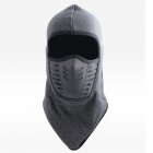 Unisex Bicycle Thermal Winter Warm Hat Windproof Motorcycle Face Mask Hat Neck Helmet Beanies Dark gray_One size