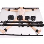 Universal Adjustable Adult Games Bed Restraints Metal Ring Handcuffs Fixed Belt Hand Ankle <span style='color:#F7840C'>for</span> <span style='color:#F7840C'>Couples</span> Multi-ring nylon strap