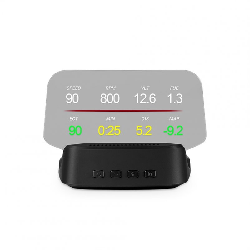 Universal Car-loaded Head up Display HUD Portable OBD GPS Navigation Projector  black