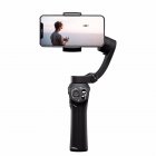 Universal Foldable Pocket-sized Handheld Gimbal Stabilizer for 11 Pro XS MAX Smartphone  Standard suit black