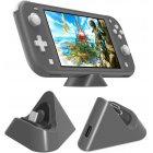 Universal Gaming Machine Portable Triangle Shaped Type-C Charging Base for Switch/Lite gray