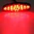 Universal LED Taillight Mesh Grill Brake Stop Lamp Motorcycle Light Plate Warning Light Red lamp shell