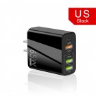 Usb C Wall Charger Block 65w Type C Pd Qc3.0 Fast Charging Adapter For Iphone Ipad Android Tablet black US Plug