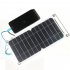Usb Solar Panel 6w 5v Outdoor Flexible Panel Portable Climbing Camping Travel Solar Charger Generator Power Bank black