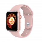 V10 Temperature Smart <span style='color:#F7840C'>Watch</span> Smartwatch Fitness Bracelet Activity Tracker Waterproof Heart Rate Monitor Pink
