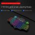 V18 Wireless Mini Keyboard with Touchpad Touch Keypad Colorful Backlight for Smart TV Black