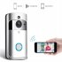 V5 Wireless Smart Video Doorbell Camera HD Wifi Doorbell Human Detection Anti Theft Alarm Doorbell Camera Silver