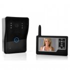 Video door phone and camera set with a 3 5 inch monitor  touch button control  and night vision camera