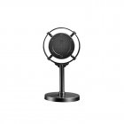 Vintage Retro Microphone Stage Photography Props Classic Stand Microphone For Live Performance Karaoke black