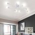 Vintage Wrought Iron Led Ceiling Lamp Living Room Bedroom Lamparas for Home Lighting 6 white