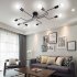 Vintage Wrought Iron Led Ceiling Lamp Living Room Bedroom Lamparas for Home Lighting 6 white