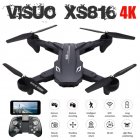 Visuo XS816 Optical Flow Positioning 4K 720P Dual Camera Wifi FPV RC <span style='color:#F7840C'>Drone</span> Gesture Shooting Selfie <span style='color:#F7840C'>Drone</span> VS XS809HW XS809S E58 3 battery