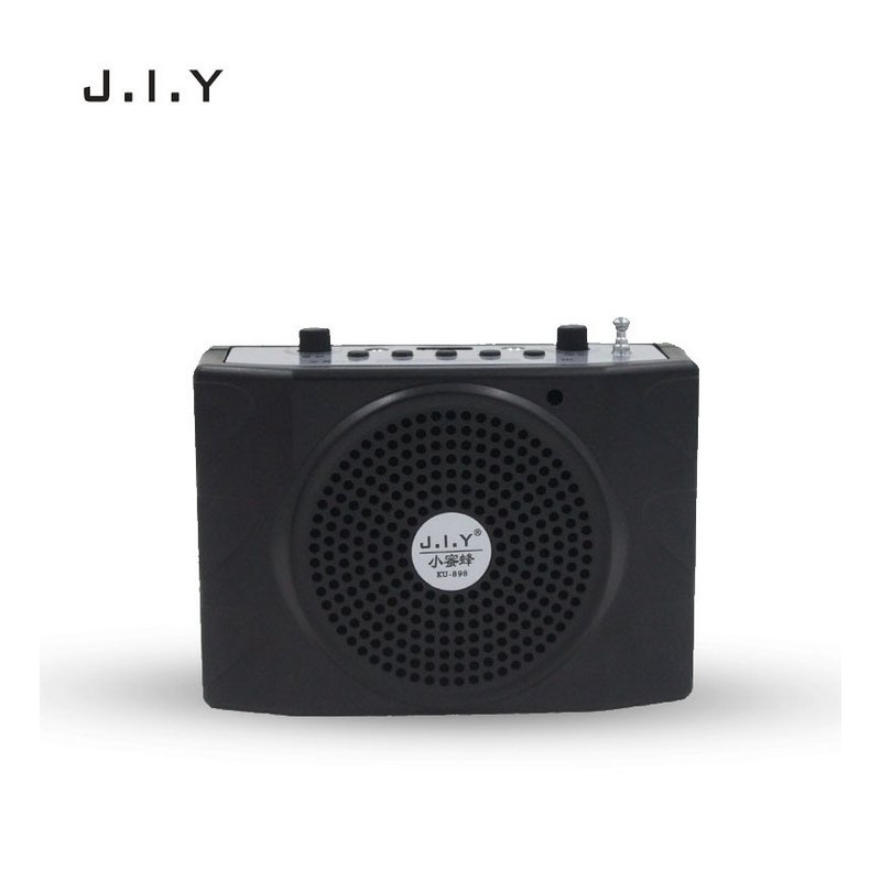 Voice Amplifier Microphone Wired Coaches Bluetooth Speaker Voice Amplifier Megaphone Teaching Guide USB Charging Black European regulations