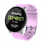 W8 Smart Watch Ladies Weather Forecast Fitness Sports Tracker Heart Rate <span style='color:#F7840C'>Monitor</span> Smartwatch Android Women Men's Watches Smart Bracelet purple