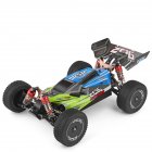 WLtoys 144001 RTR 2.4GHz RC 1/14 Scale Drift Racing Car 4WD Metal Chassis Shaft Ball Bearing Gear Hydraulic Shock Absober green with one battery