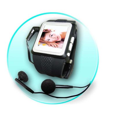 Watch MP4 Player 256MB, 1.5-inch OLED Screen