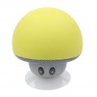 Waterproof Mini Wireless Bluetooth-compatible  Speaker Portable Mushroom-shaped Speaker Rechargeable Hands Free Music Player yellow