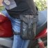 Waterproof Oxford Thigh Drop Waist Leg Bag Male Motorcycle Fanny Pack   Black black