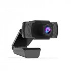 Web Camera Built-in Microphone Webcam USB Plug And Play for PC Computer for School Office Working Decoration black
